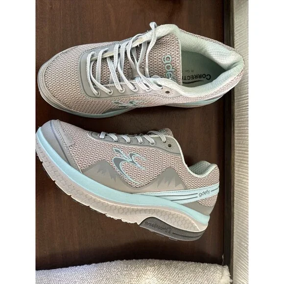 G-Defy Mighty Walk Athletic Shoes Women's Size 9 Gravity Defyer Grey Blue - Picture 12 of 13